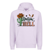 Lilac raisin hell cowboy cactus Premium Hoodie - MaliasSmallBusiness