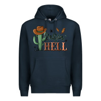 Navy raisin hell cowboy cactus Premium Hoodie - MaliasSmallBusiness