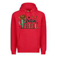 Red raisin hell cowboy cactus Premium Hoodie - MaliasSmallBusiness