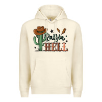Sandshell raisin hell cowboy cactus Premium Hoodie - MaliasSmallBusiness