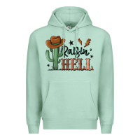 Seafoam raisin hell cowboy cactus Premium Hoodie - MaliasSmallBusiness
