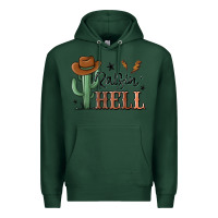 Sports Green raisin hell cowboy cactus Premium Hoodie - MaliasSmallBusiness