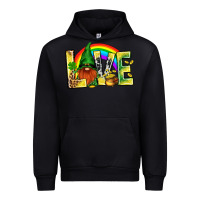 Foreset Green St. Patricks Love With Gnome Urban Hoodie - BundleAndBundleShop