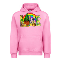 Fuchsia Pink St. Patricks Love With Gnome Urban Hoodie - BundleAndBundleShop