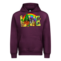 Mauve Wine St. Patricks Love With Gnome Urban Hoodie - BundleAndBundleShop