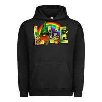 Pigment Black St. Patricks Love With Gnome Urban Hoodie - BundleAndBundleShop