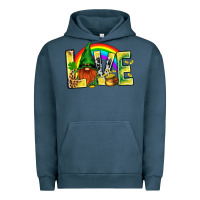 Pigment Midnight Navy St. Patricks Love With Gnome Urban Hoodie - BundleAndBundleShop