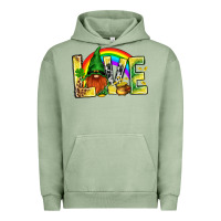 Pigment Oil Green St. Patricks Love With Gnome Urban Hoodie - BundleAndBundleShop