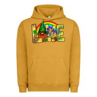 Pigment Peanut Butter St. Patricks Love With Gnome Urban Hoodie - BundleAndBundleShop