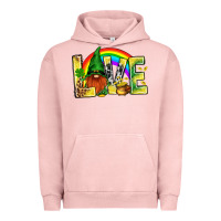 Pigment Salmon St. Patricks Love With Gnome Urban Hoodie - BundleAndBundleShop