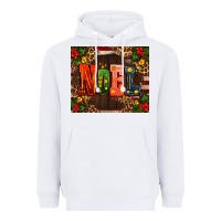 White noel mistletoe Christmas Heavyweight Hoodie - AdoDesignShop