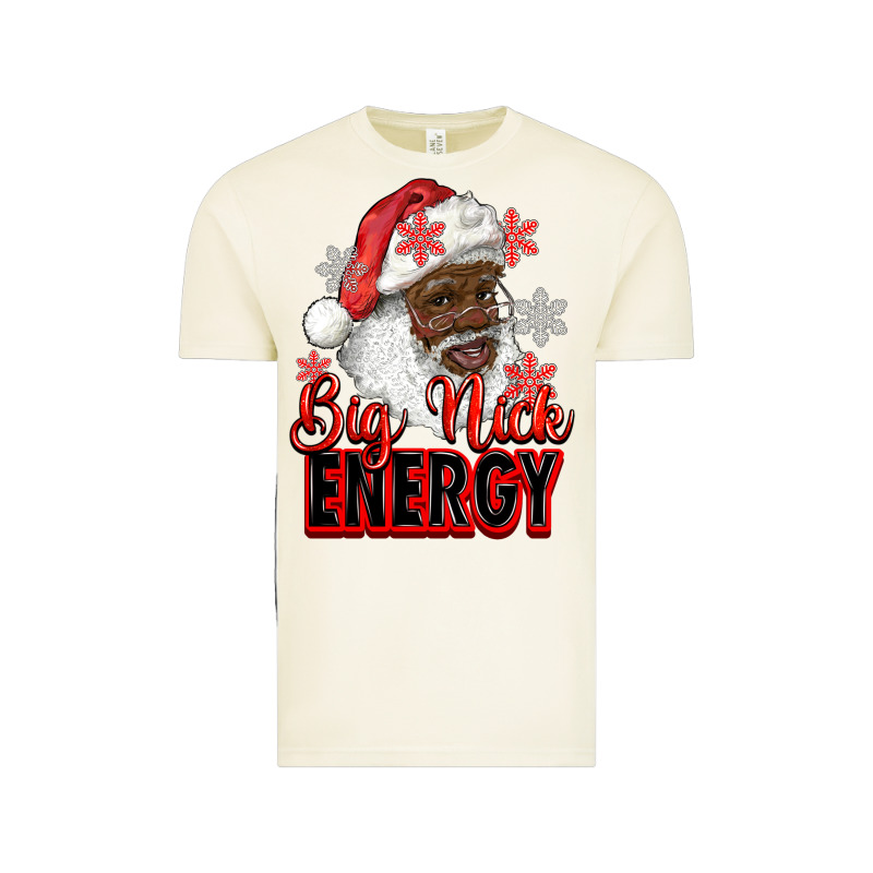 Big Nick Energy Afro Santa Vintage Tee by RanaPortraitStore | Teevron