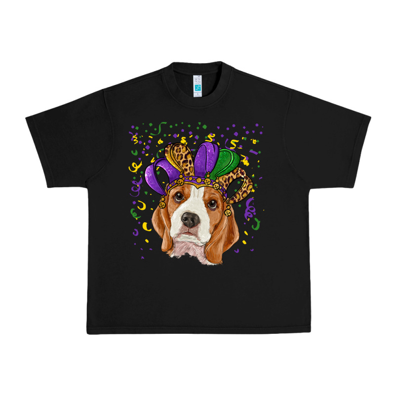 Mardi Gras Beagle Urban Heavy Tee by RanaPortraitStore | Teevron