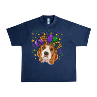 Navy Mardi gras beagle Urban Heavy Tee - RanaPortraitStore