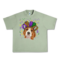 Oil Green Mardi gras beagle Urban Heavy Tee - RanaPortraitStore