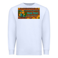 White preview custom cowboy boots sunflowers and cactus license plate Premium Sweatshirt - Artiststas