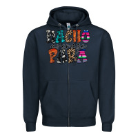 Navy nacho para Zipper Hoodie - RacoonDesign