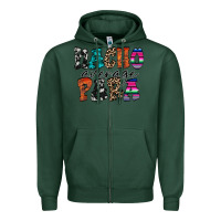 Sports Green nacho para Zipper Hoodie - RacoonDesign
