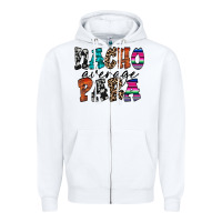 White nacho para Zipper Hoodie - RacoonDesign