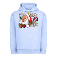 Pigment Grape Ice Santa Ho Ho Ho With Gift Box Urban Hoodie - BundleAndBundleShop