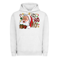 Pigment Lunar Rock Santa Ho Ho Ho With Gift Box Urban Hoodie - BundleAndBundleShop