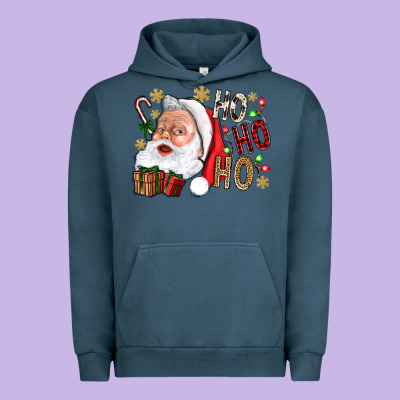 Santa Ho Ho Ho With Gift Box Urban Hoodie Designed By Bundleandbundleshop