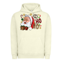 Pigment Pistachio Santa Ho Ho Ho With Gift Box Urban Hoodie - BundleAndBundleShop