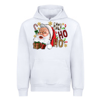 White Santa Ho Ho Ho With Gift Box Urban Hoodie - BundleAndBundleShop