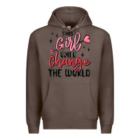 Coffee this girl will change the world Premium Hoodie - MaliasSmallBusiness