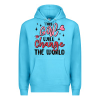 Ocean Blue this girl will change the world Premium Hoodie - MaliasSmallBusiness