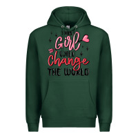 Sports Green this girl will change the world Premium Hoodie - MaliasSmallBusiness