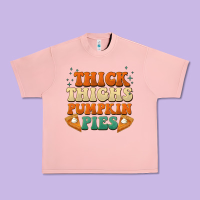 Thick Thighs Pumpkin Pies Urban Heavy Tee Designed By Barkaloodesign