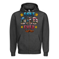 Best Dad Ever Zipper Hoodie | Teevron