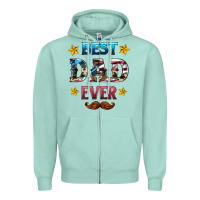 Seafoam best dad ever Zipper Hoodie - HRA Design Shop