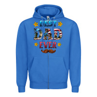 True Royal best dad ever Zipper Hoodie - HRA Design Shop