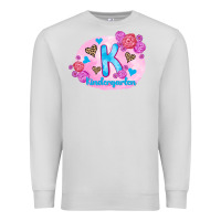 Dove Grey back to school flowers kindergarten 3200x2400 Premium Sweatshirt - AdoDesignShop