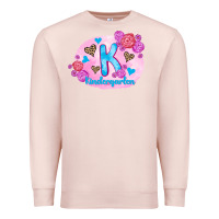 Pale Pink back to school flowers kindergarten 3200x2400 Premium Sweatshirt - AdoDesignShop