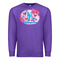 Purple back to school flowers kindergarten 3200x2400 Premium Sweatshirt - AdoDesignShop