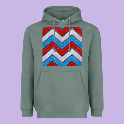 Glitter 4th Of July Seamless Pattern Heavyweight Hoodie Designed By Bundleandbundleshop