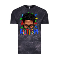 Cloud Black autism afro man Vintage Tee - texasbilliewilder