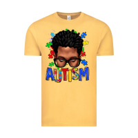 Vintage Mustard autism afro man Vintage Tee - texasbilliewilder