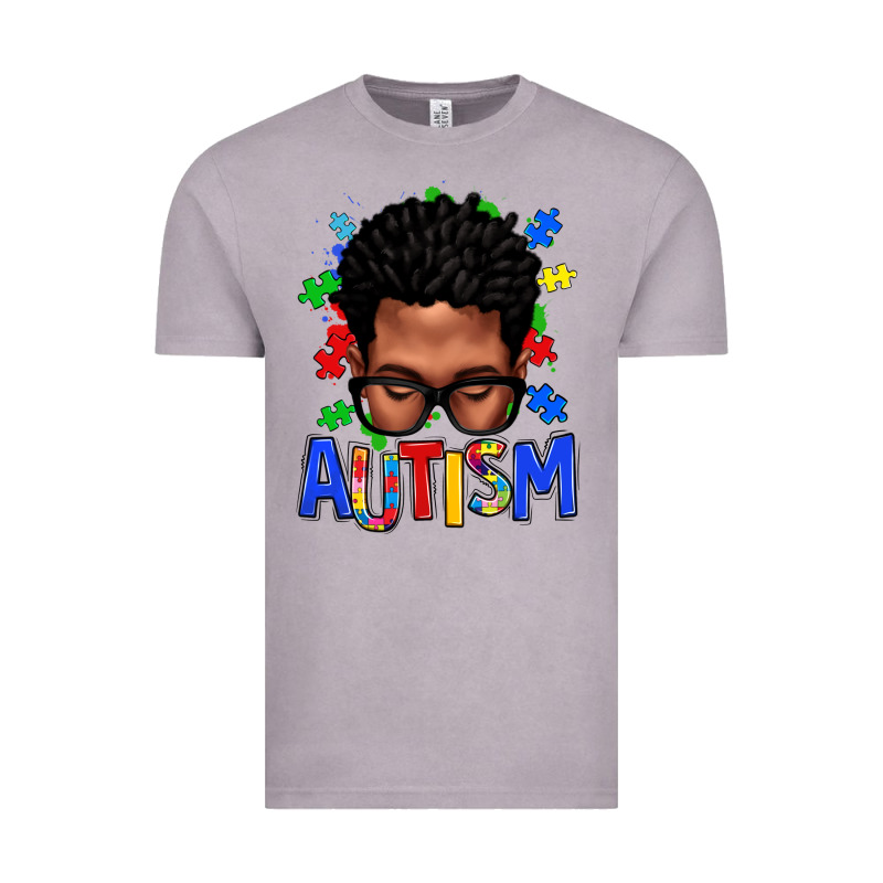 Autism Afro Man Vintage Tee by texasbilliewilder | Teevron