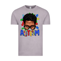 Vintage Zinc autism afro man Vintage Tee - texasbilliewilder