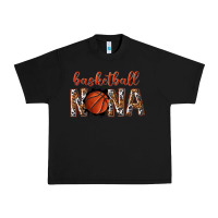 Black basketball nana with leopard Urban Heavy Tee - texasbilliewilder