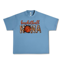 Pebble Blue basketball nana with leopard Urban Heavy Tee - texasbilliewilder