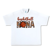 White basketball nana with leopard Urban Heavy Tee - texasbilliewilder