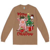 Toasted Coconut merry christmas pig Long Sleeve Tee - RanaPortraitStore
