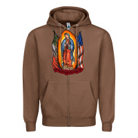 Chestnut our lady Zipper Hoodie - RacoonDesign
