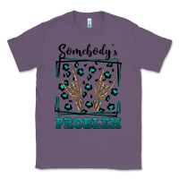 Lavender Somebody's Problem Hand Skeleton Classic Tee - FaDigitalArtStudio