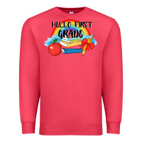 Cardinal back to school hello first grade 3200x2400 Premium Sweatshirt - AdoDesignShop